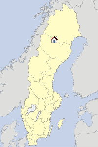 Map North Sweden