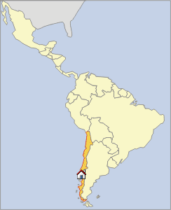 Map Región de la Araucania