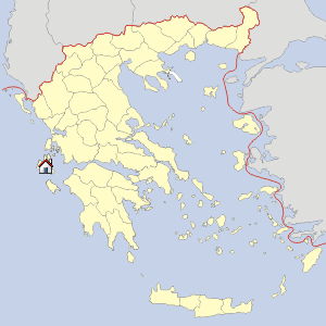 Map Ionian Islands