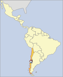 Map Región de la Araucania