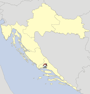Map South Dalmatia