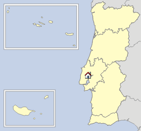 Map Lisbon-Coast of Lisbon
